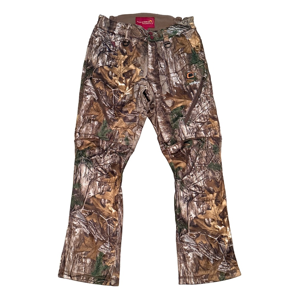 Field & Stream Hunting Pants Womens Medium Camo Realtree Xtra NoScent C3 Pants